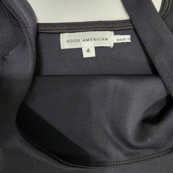 Nwot Good American Size 4/XL Black Scuba Tank Square Neck Bodysuit Women's - Picture 13 of 13